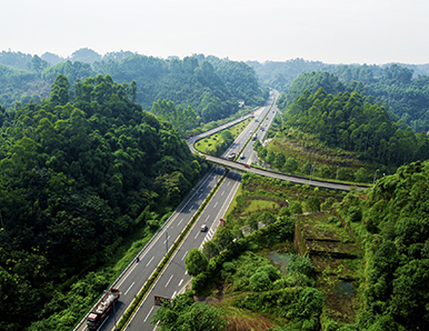 乐山市市中区大佛绕线路面大中建工程